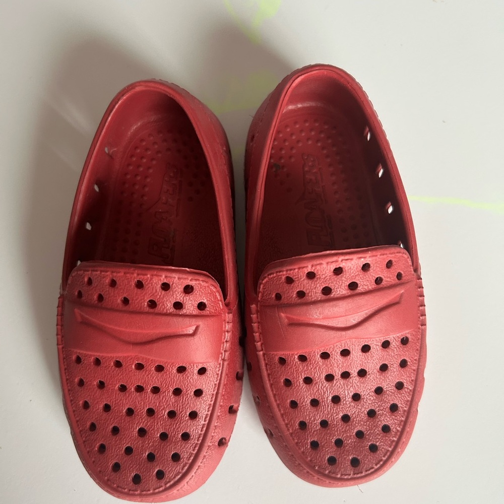 Kids Floafers Red Slip-On Shoes (size up)